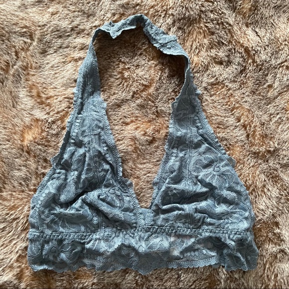PINK Victoria's Secret Other - PINK Victoria’s Secret Grey Halter Bralette